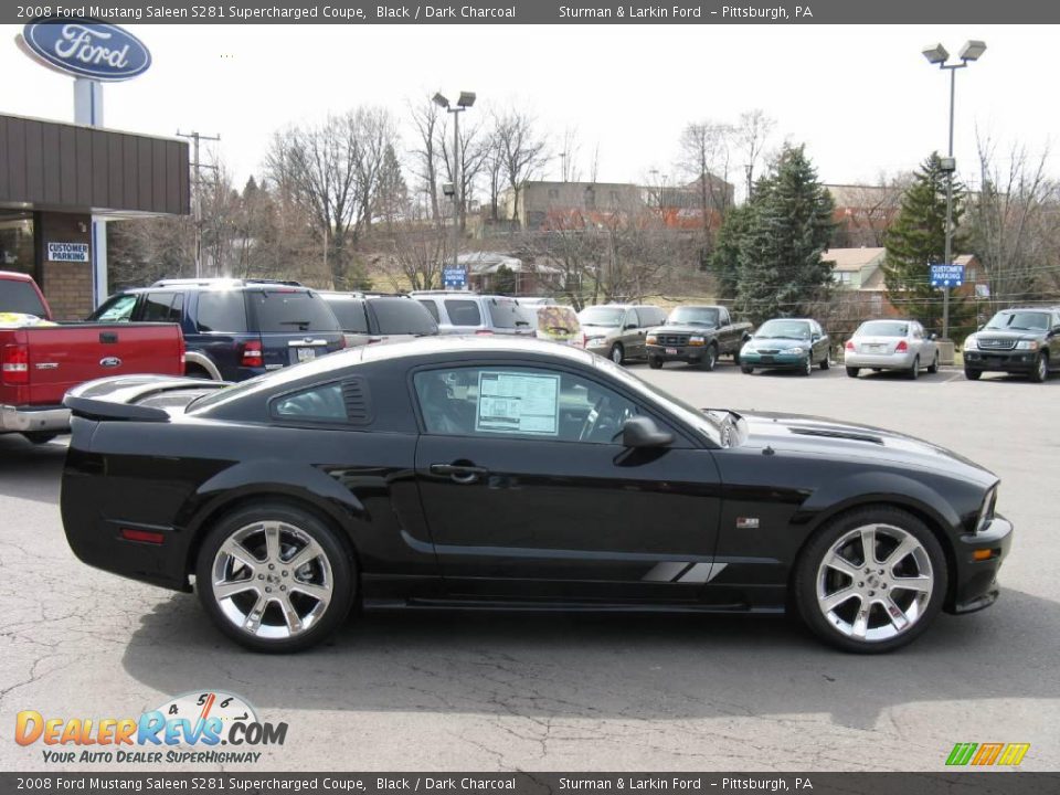 2008 Ford Mustang Saleen S281 Supercharged Coupe Black / Dark Charcoal Photo #10