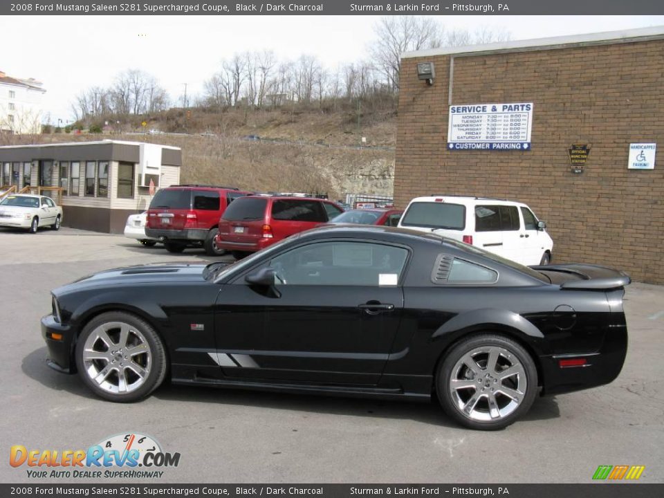2008 Ford Mustang Saleen S281 Supercharged Coupe Black / Dark Charcoal Photo #12