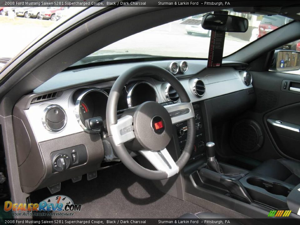 2008 Ford Mustang Saleen S281 Supercharged Coupe Black / Dark Charcoal Photo #15