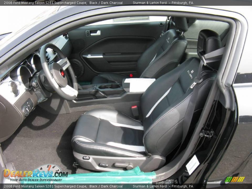 2008 Ford Mustang Saleen S281 Supercharged Coupe Black / Dark Charcoal Photo #17