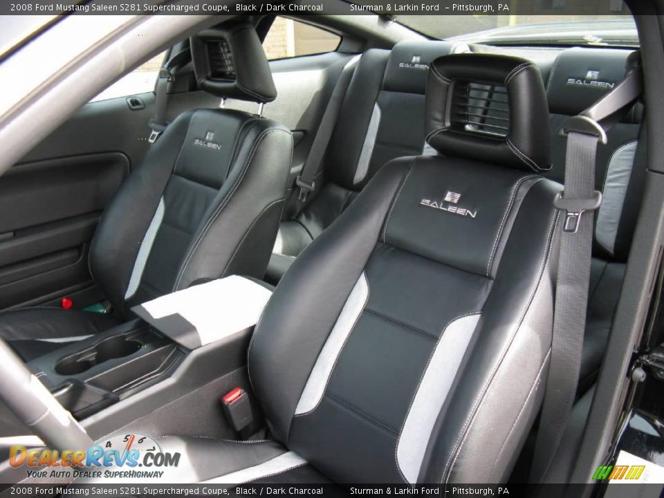 2008 Ford Mustang Saleen S281 Supercharged Coupe Black / Dark Charcoal Photo #18