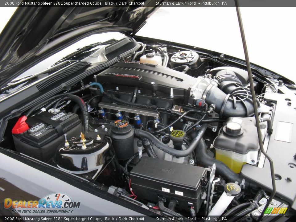 2008 Ford Mustang Saleen S281 Supercharged Coupe Black / Dark Charcoal Photo #25