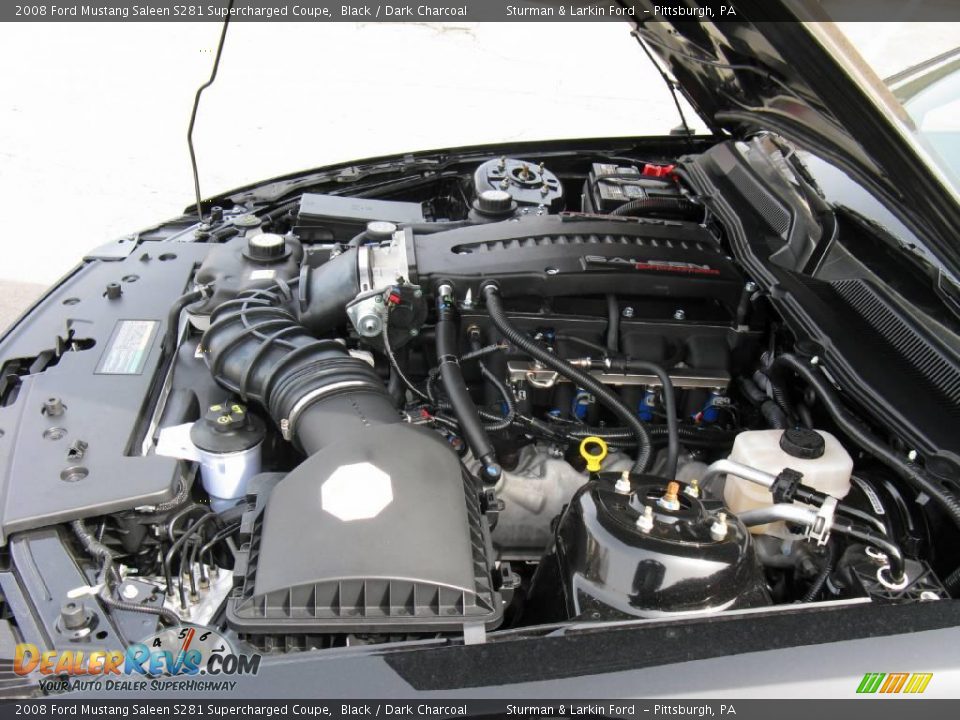 2008 Ford Mustang Saleen S281 Supercharged Coupe Black / Dark Charcoal Photo #27