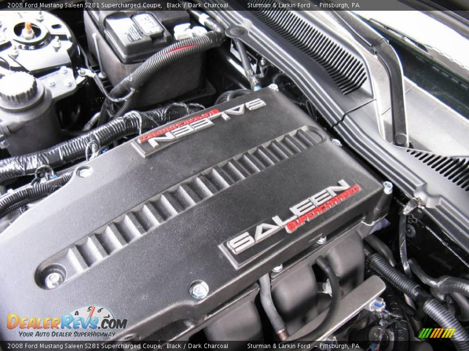 2008 Ford Mustang Saleen S281 Supercharged Coupe Black / Dark Charcoal Photo #28