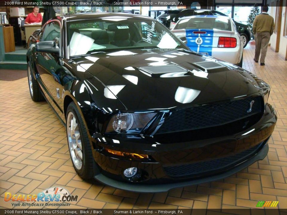2008 Ford Mustang Shelby GT500 Coupe Black / Black Photo #1