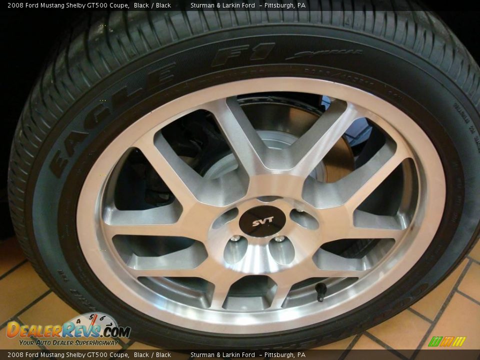 2008 Ford Mustang Shelby GT500 Coupe Black / Black Photo #7