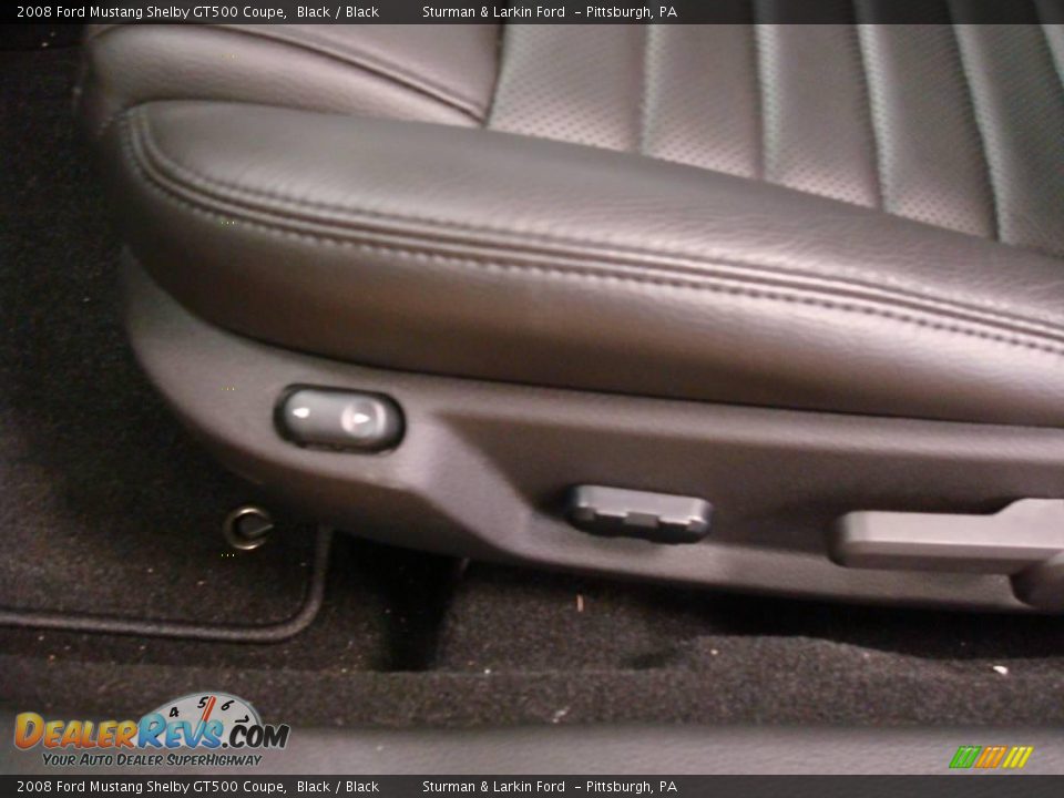 2008 Ford Mustang Shelby GT500 Coupe Black / Black Photo #9