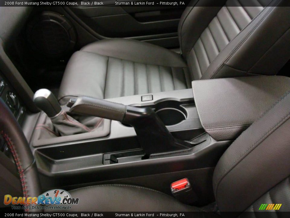 2008 Ford Mustang Shelby GT500 Coupe Black / Black Photo #12