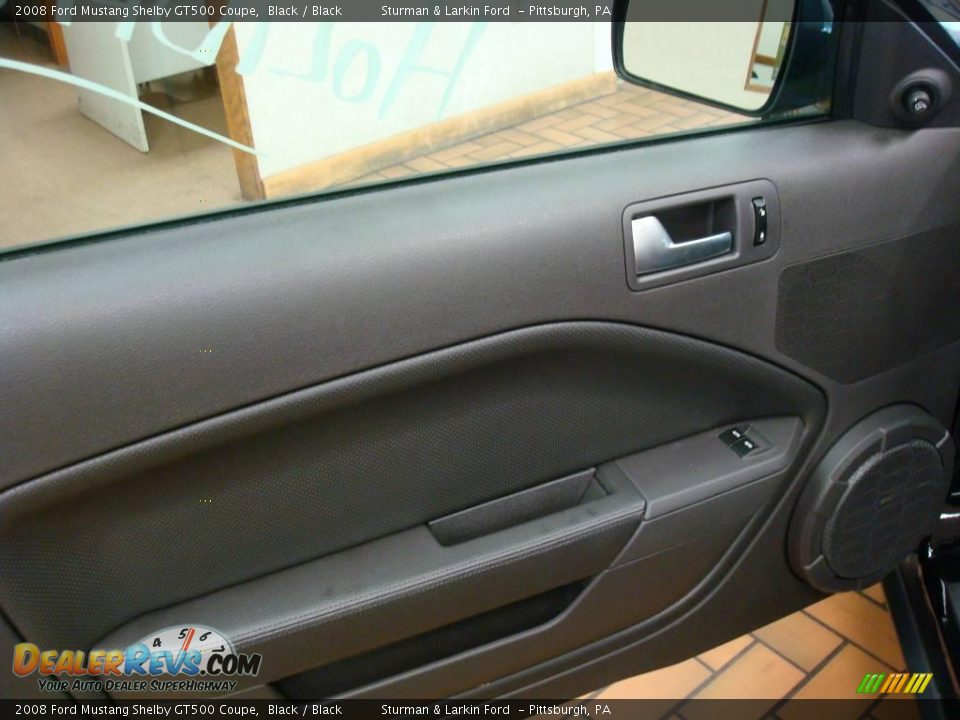 2008 Ford Mustang Shelby GT500 Coupe Black / Black Photo #14
