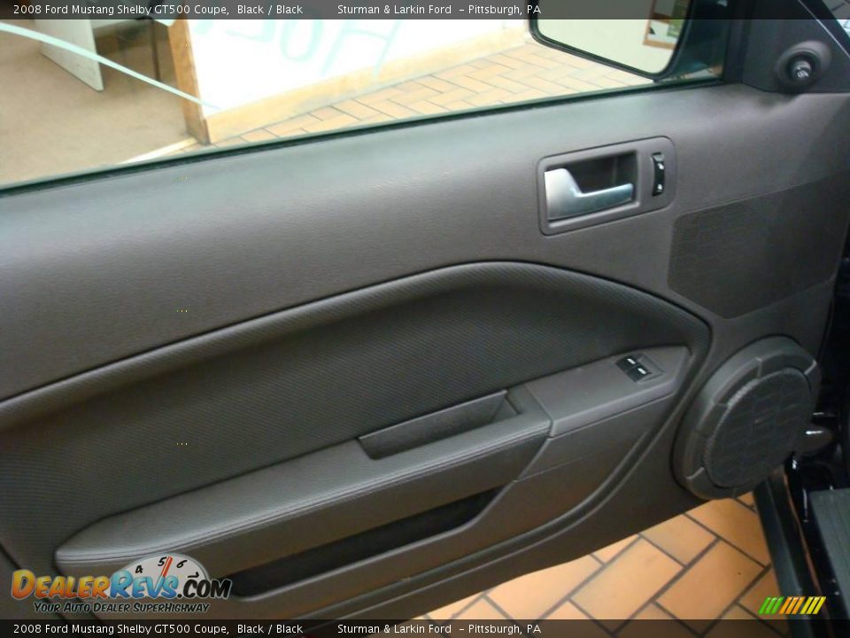 2008 Ford Mustang Shelby GT500 Coupe Black / Black Photo #16