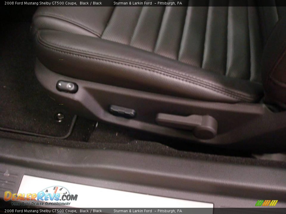 2008 Ford Mustang Shelby GT500 Coupe Black / Black Photo #17