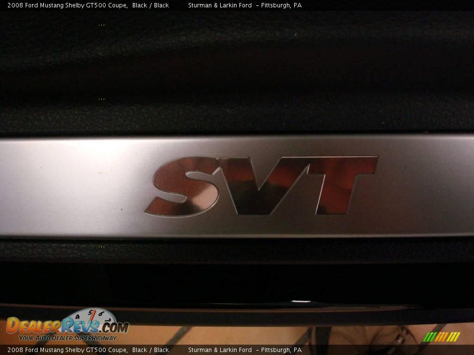 2008 Ford Mustang Shelby GT500 Coupe Black / Black Photo #19