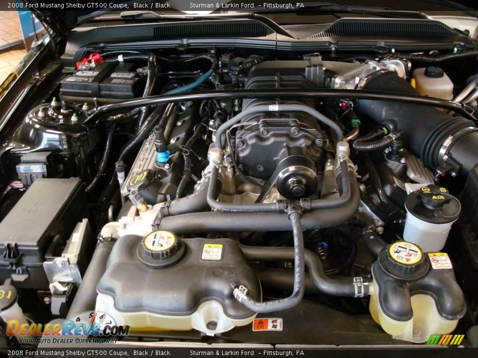 2008 Ford Mustang Shelby GT500 Coupe Black / Black Photo #20