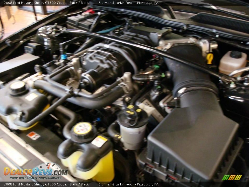 2008 Ford Mustang Shelby GT500 Coupe Black / Black Photo #21