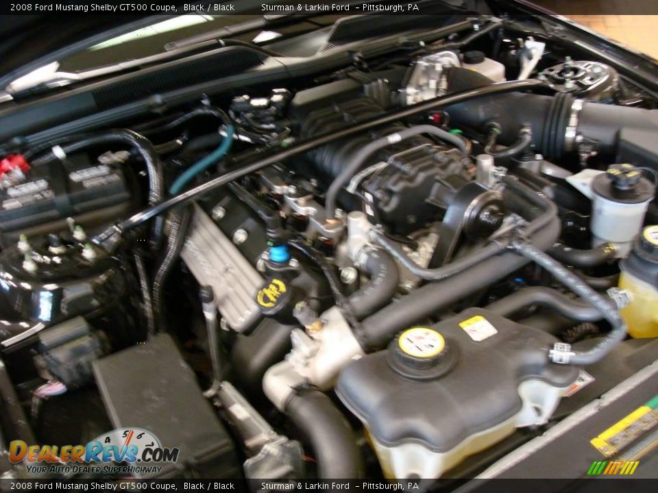 2008 Ford Mustang Shelby GT500 Coupe Black / Black Photo #22