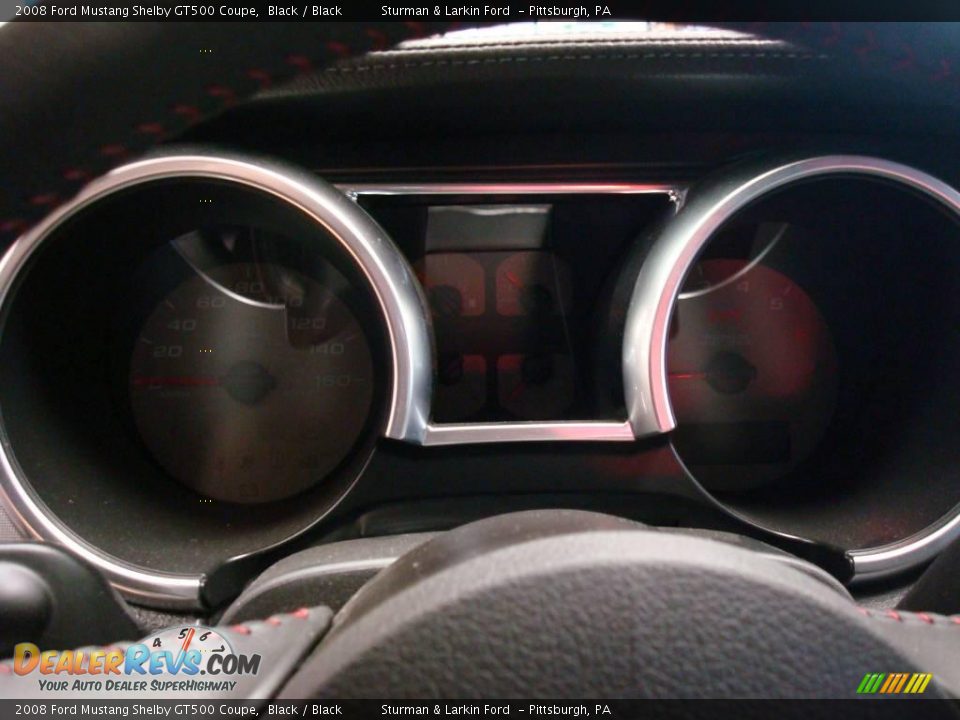 2008 Ford Mustang Shelby GT500 Coupe Black / Black Photo #25