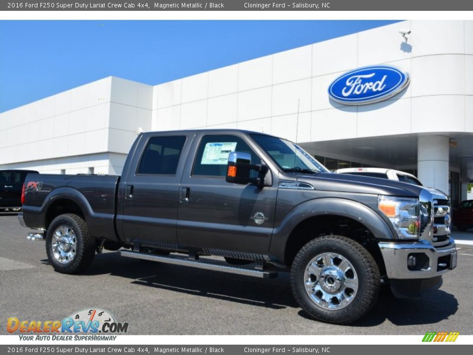 Magnetic Metallic 2016 Ford F250 Super Duty Lariat Crew Cab 4x4 Photo #1