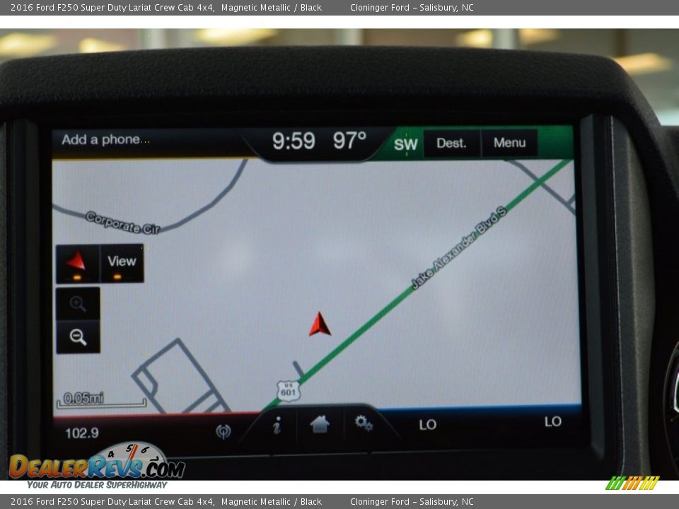 2016 Ford F250 Super Duty Lariat Crew Cab 4x4 Magnetic Metallic / Black Photo #17