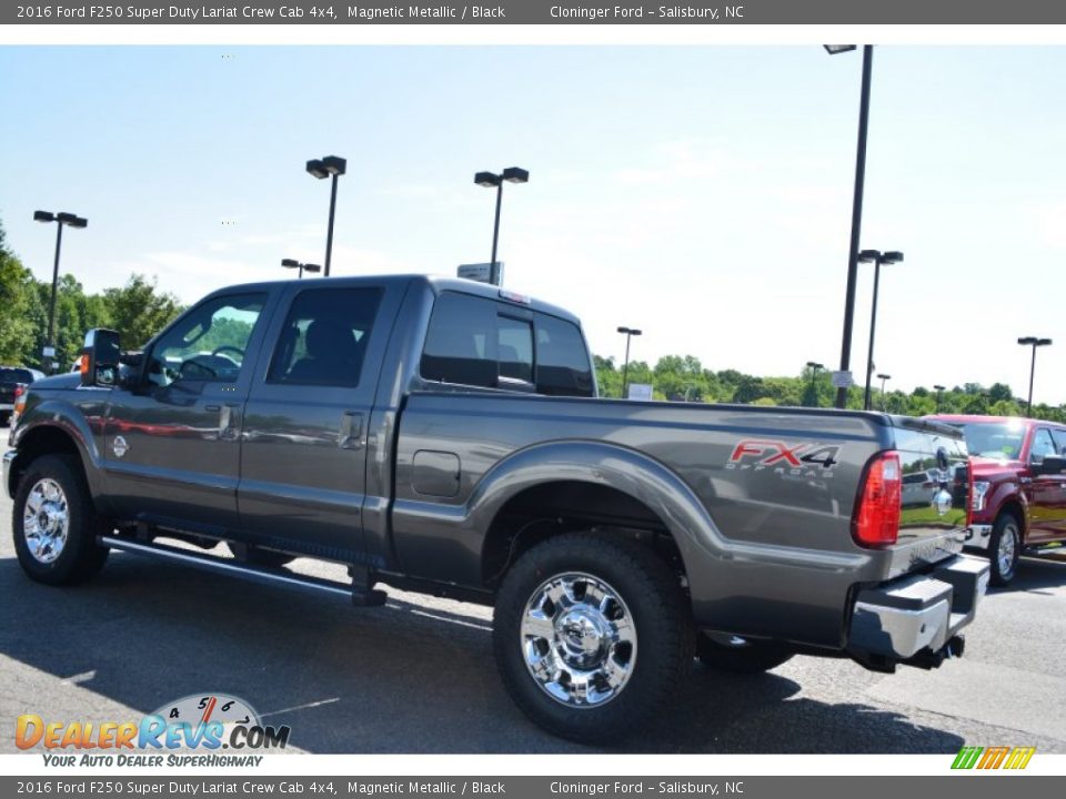 2016 Ford F250 Super Duty Lariat Crew Cab 4x4 Magnetic Metallic / Black Photo #27
