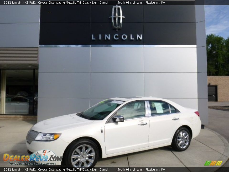2012 Lincoln MKZ FWD Crystal Champagne Metallic Tri-Coat / Light Camel Photo #1