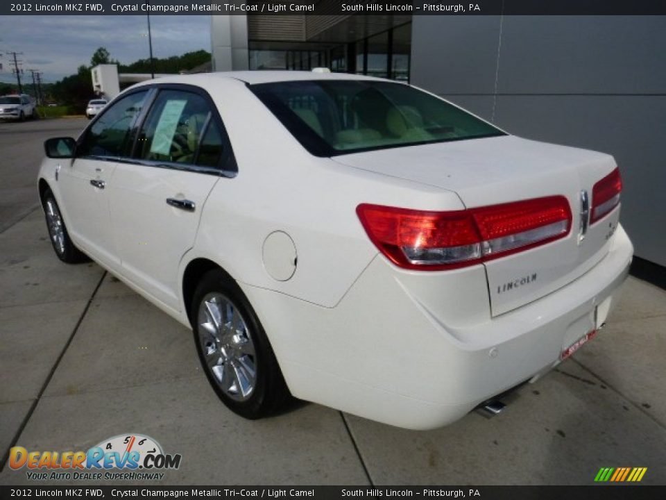 2012 Lincoln MKZ FWD Crystal Champagne Metallic Tri-Coat / Light Camel Photo #3