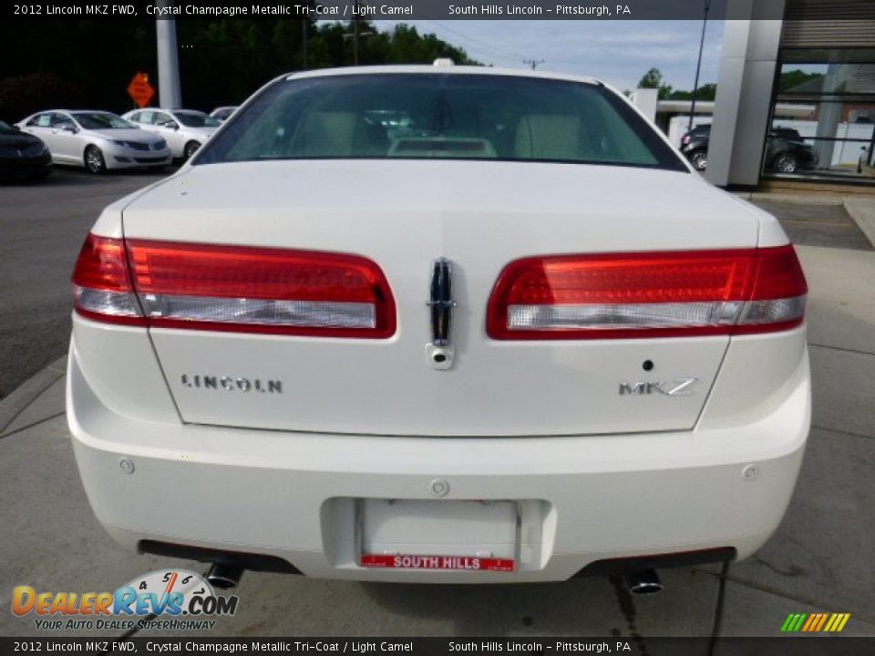 2012 Lincoln MKZ FWD Crystal Champagne Metallic Tri-Coat / Light Camel Photo #4