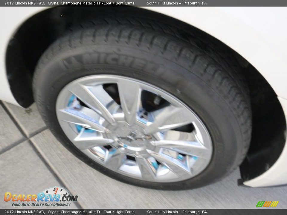 2012 Lincoln MKZ FWD Crystal Champagne Metallic Tri-Coat / Light Camel Photo #9