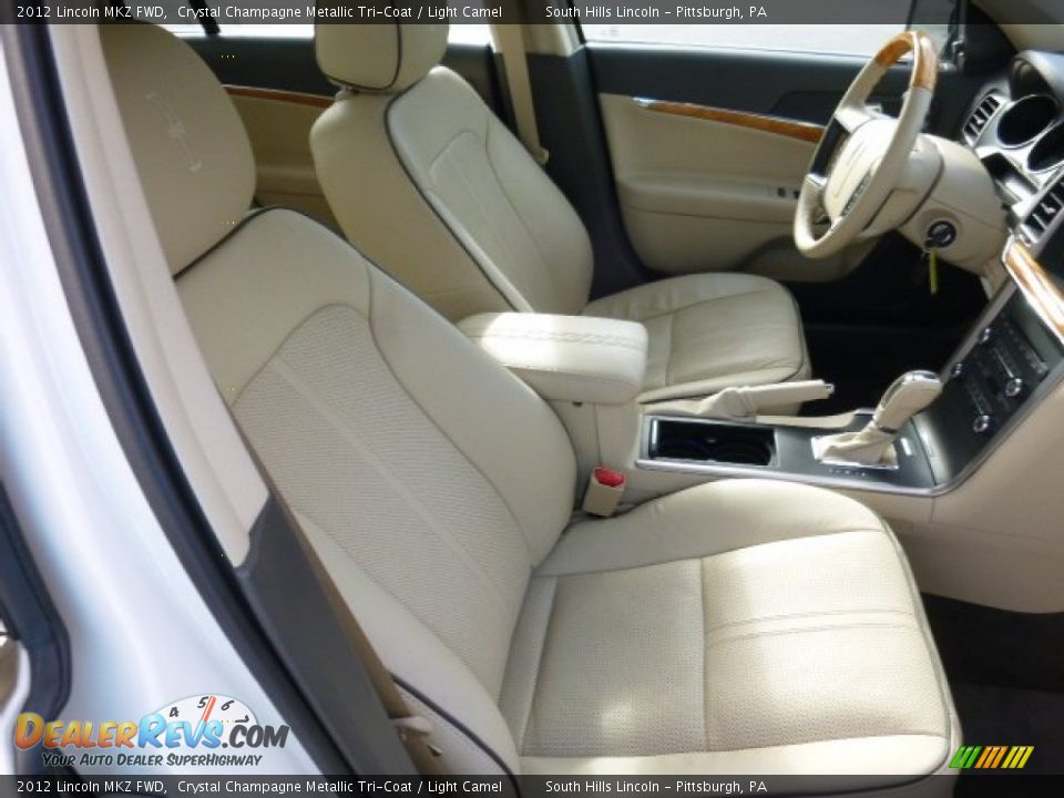 2012 Lincoln MKZ FWD Crystal Champagne Metallic Tri-Coat / Light Camel Photo #10