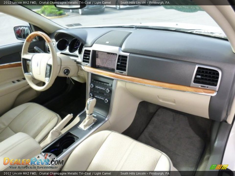 2012 Lincoln MKZ FWD Crystal Champagne Metallic Tri-Coat / Light Camel Photo #11