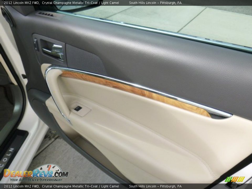 2012 Lincoln MKZ FWD Crystal Champagne Metallic Tri-Coat / Light Camel Photo #12