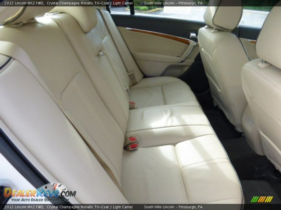 2012 Lincoln MKZ FWD Crystal Champagne Metallic Tri-Coat / Light Camel Photo #13