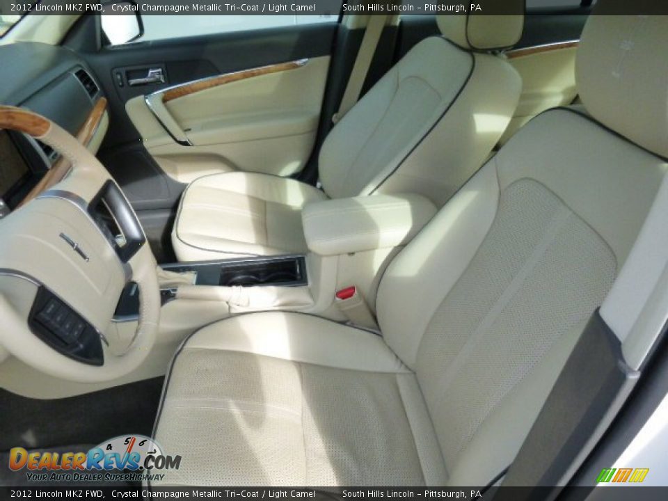 2012 Lincoln MKZ FWD Crystal Champagne Metallic Tri-Coat / Light Camel Photo #14