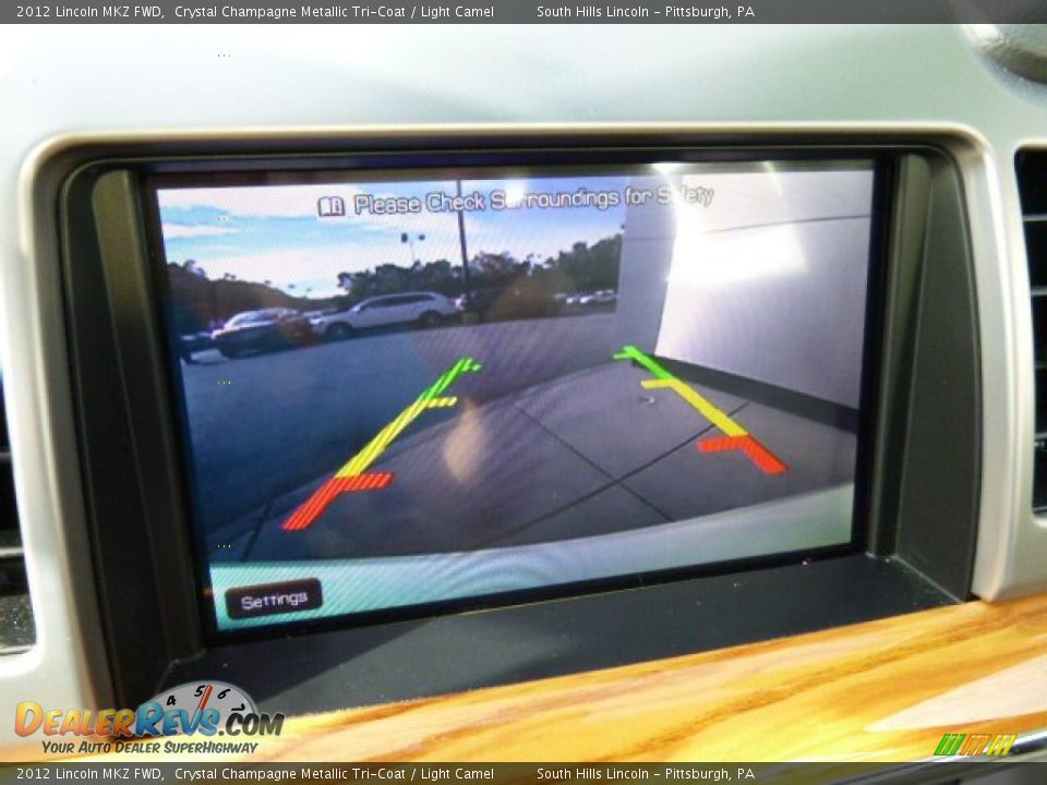 2012 Lincoln MKZ FWD Crystal Champagne Metallic Tri-Coat / Light Camel Photo #25