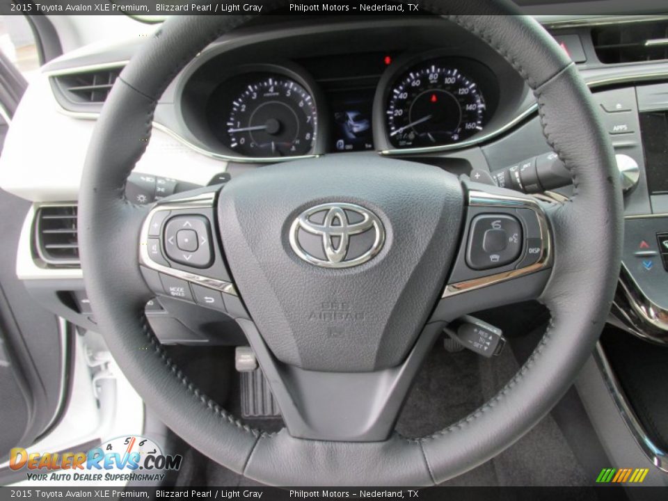 2015 Toyota Avalon XLE Premium Blizzard Pearl / Light Gray Photo #31