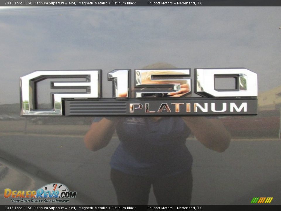2015 Ford F150 Platinum SuperCrew 4x4 Magnetic Metallic / Platinum Black Photo #13
