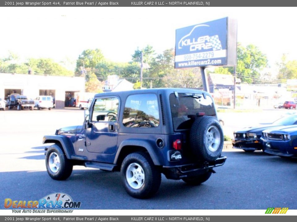 2001 Jeep Wrangler Sport 4x4 Patriot Blue Pearl / Agate Black Photo #5