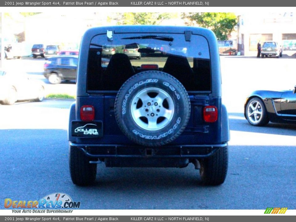 2001 Jeep Wrangler Sport 4x4 Patriot Blue Pearl / Agate Black Photo #6