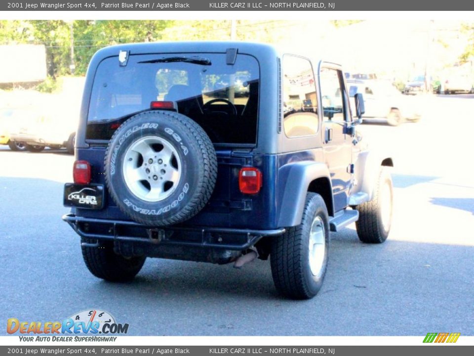 2001 Jeep Wrangler Sport 4x4 Patriot Blue Pearl / Agate Black Photo #7