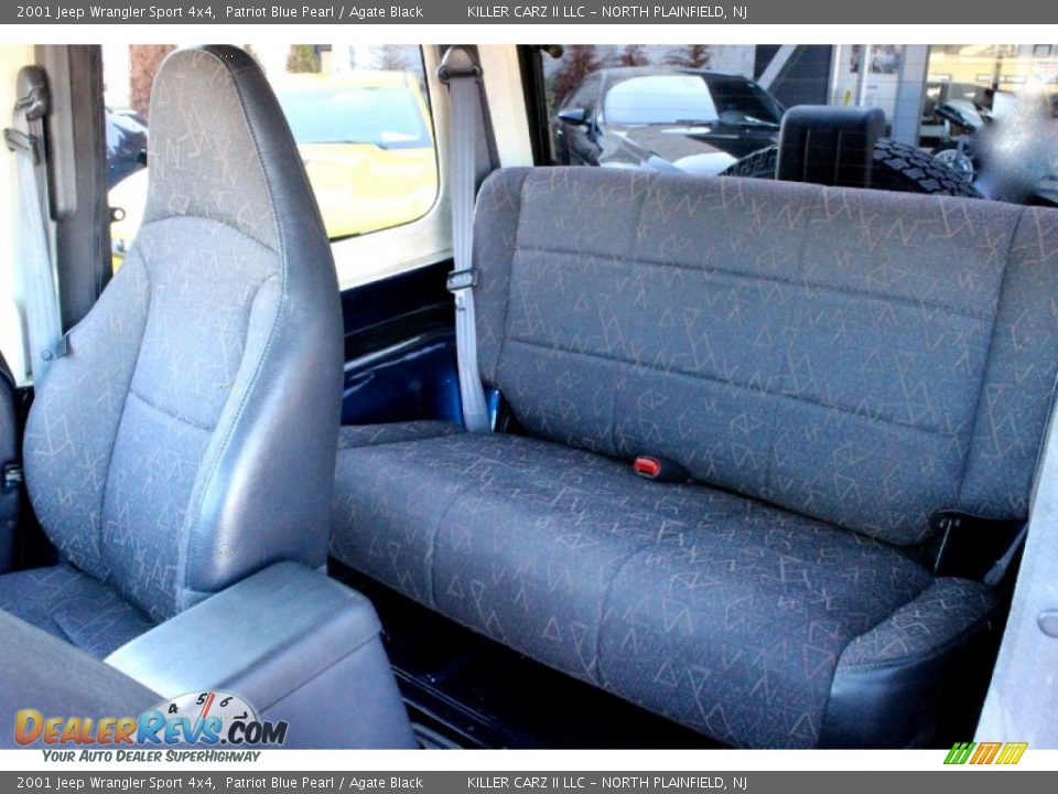 2001 Jeep Wrangler Sport 4x4 Patriot Blue Pearl / Agate Black Photo #9