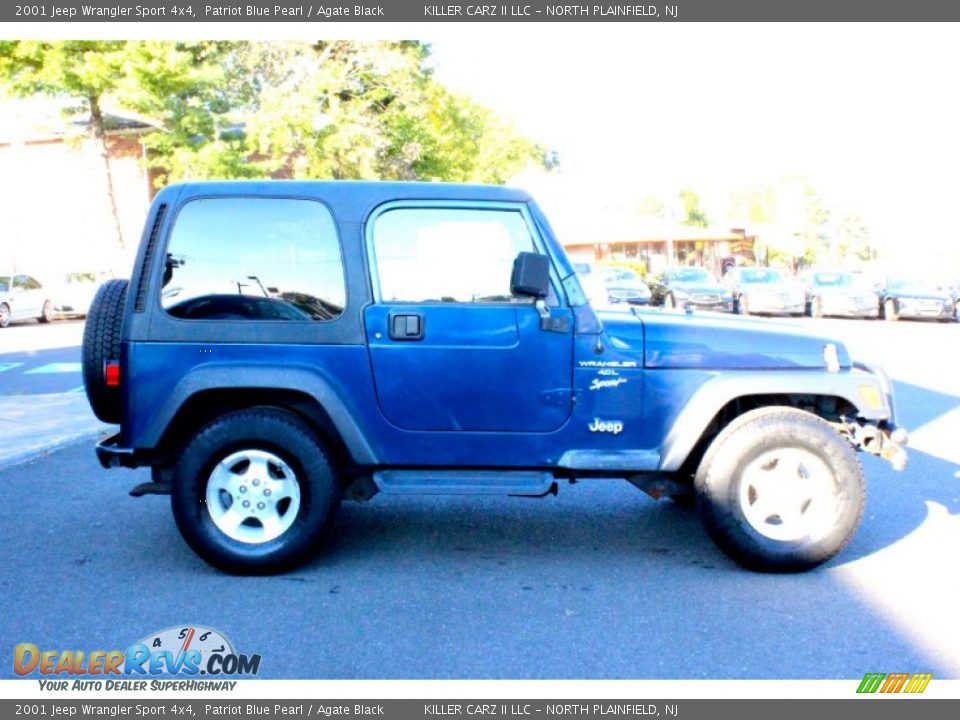 2001 Jeep Wrangler Sport 4x4 Patriot Blue Pearl / Agate Black Photo #10