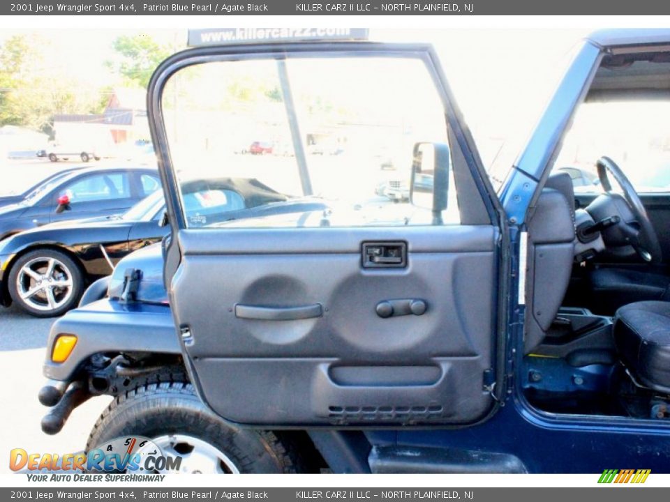 2001 Jeep Wrangler Sport 4x4 Patriot Blue Pearl / Agate Black Photo #11