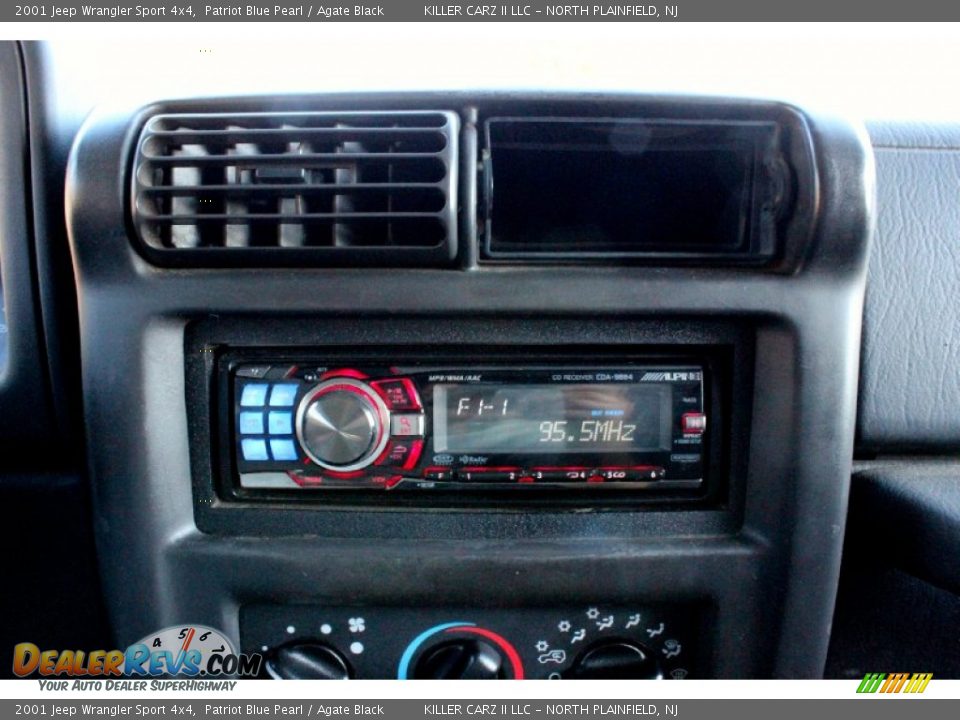 2001 Jeep Wrangler Sport 4x4 Patriot Blue Pearl / Agate Black Photo #17