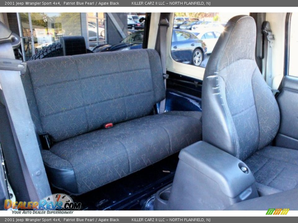 2001 Jeep Wrangler Sport 4x4 Patriot Blue Pearl / Agate Black Photo #25