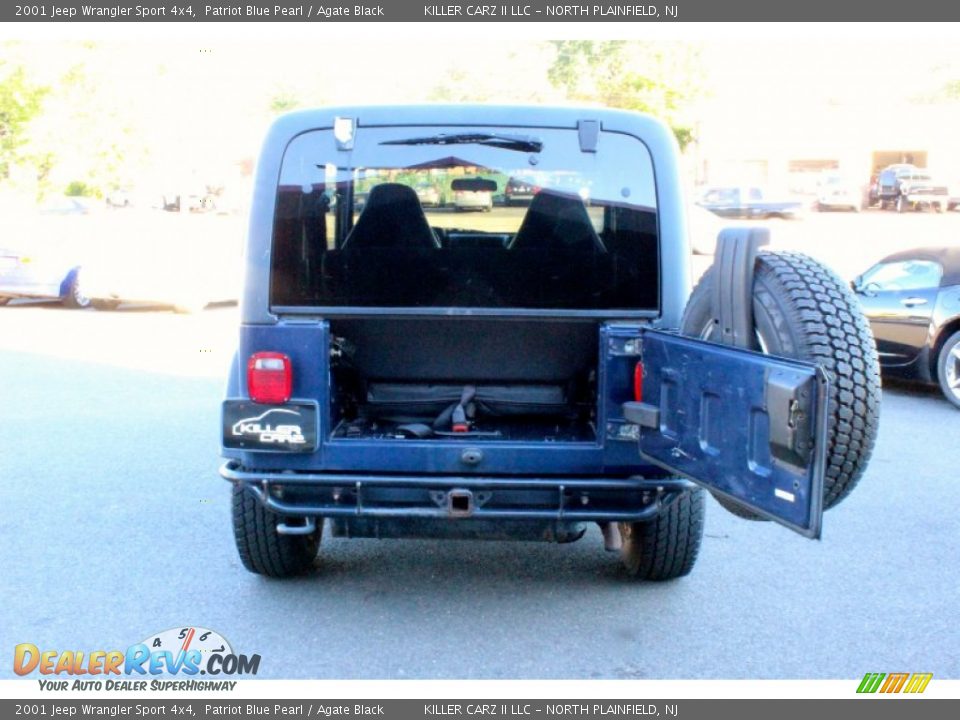 2001 Jeep Wrangler Sport 4x4 Patriot Blue Pearl / Agate Black Photo #27