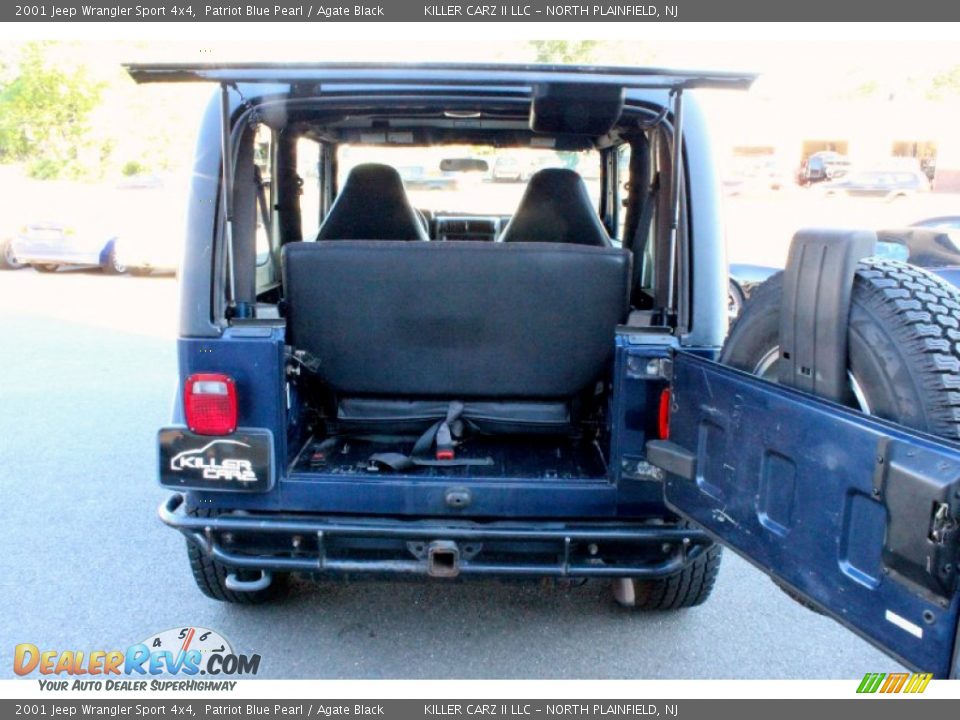 2001 Jeep Wrangler Sport 4x4 Patriot Blue Pearl / Agate Black Photo #28