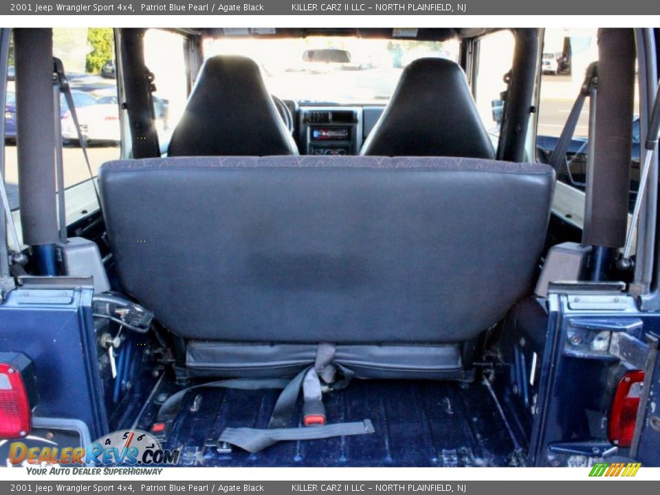 2001 Jeep Wrangler Sport 4x4 Patriot Blue Pearl / Agate Black Photo #29