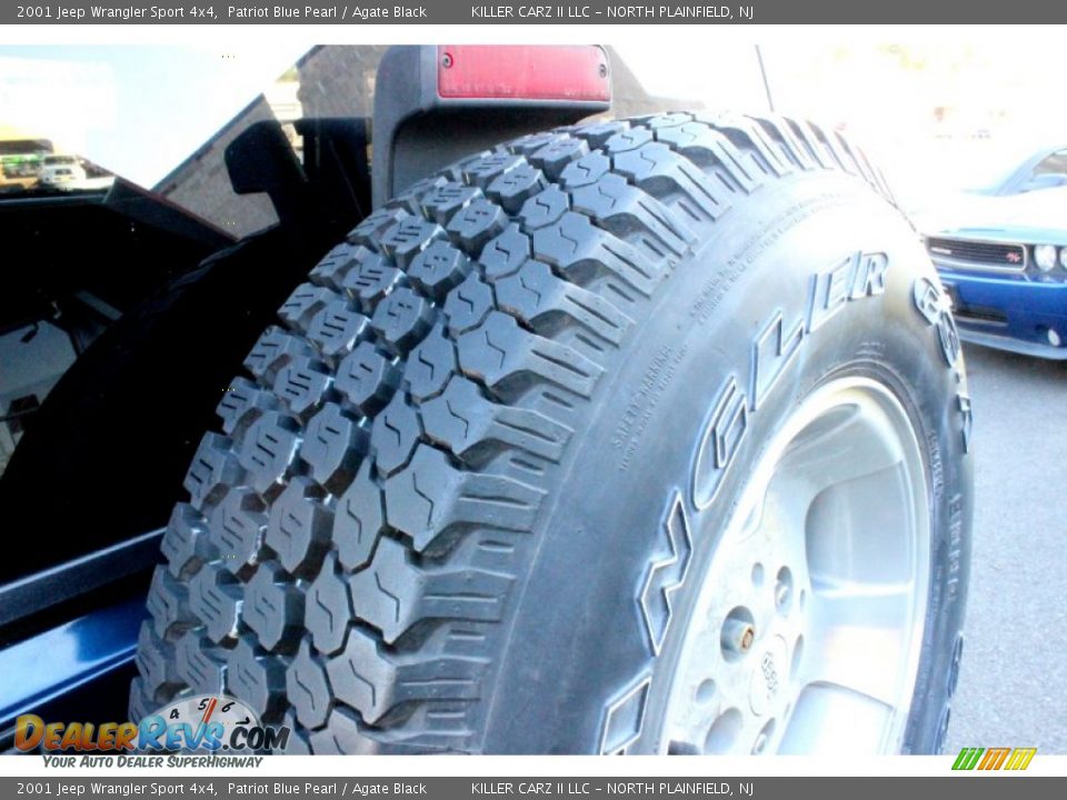 2001 Jeep Wrangler Sport 4x4 Patriot Blue Pearl / Agate Black Photo #30