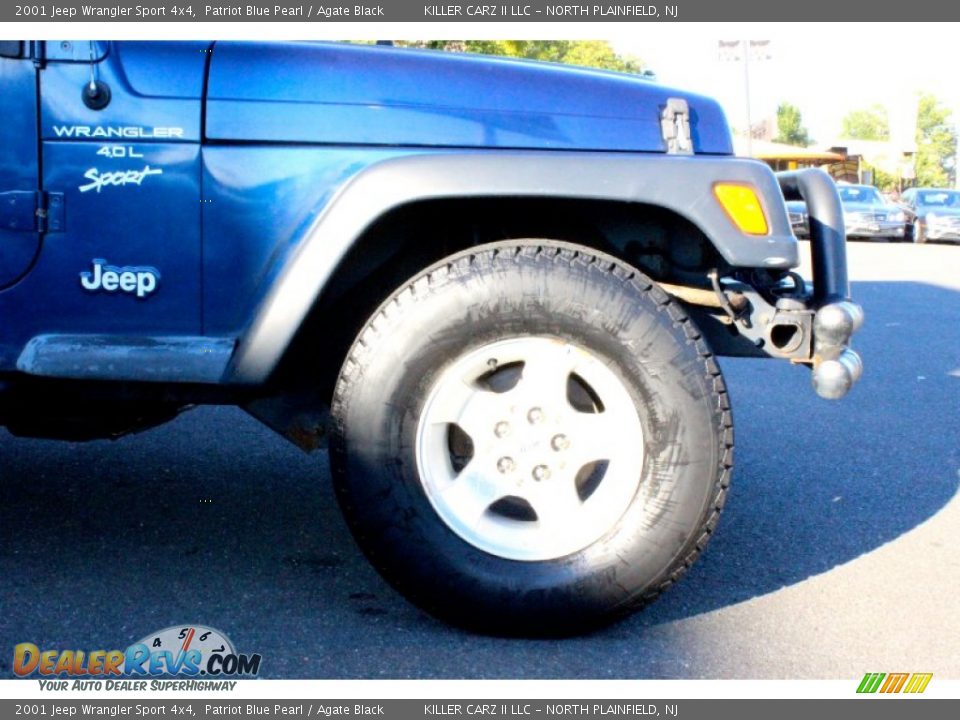 2001 Jeep Wrangler Sport 4x4 Patriot Blue Pearl / Agate Black Photo #31