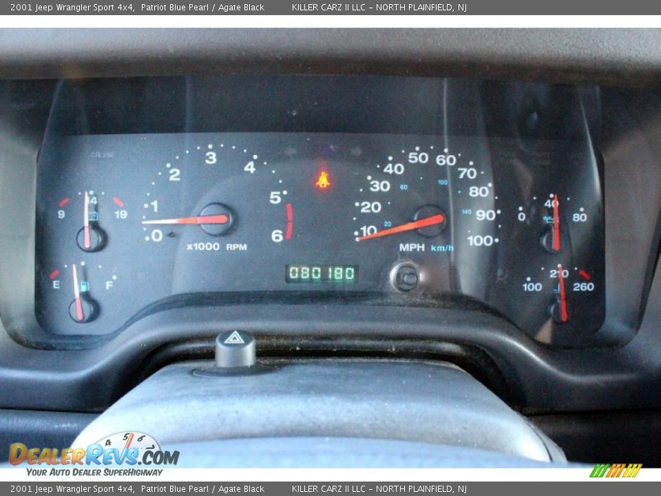 2001 Jeep Wrangler Sport 4x4 Patriot Blue Pearl / Agate Black Photo #32