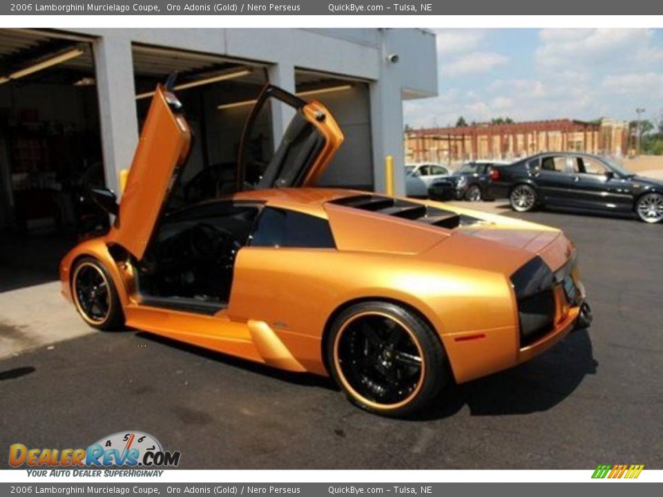 2006 Lamborghini Murcielago Coupe Oro Adonis (Gold) / Nero Perseus Photo #6